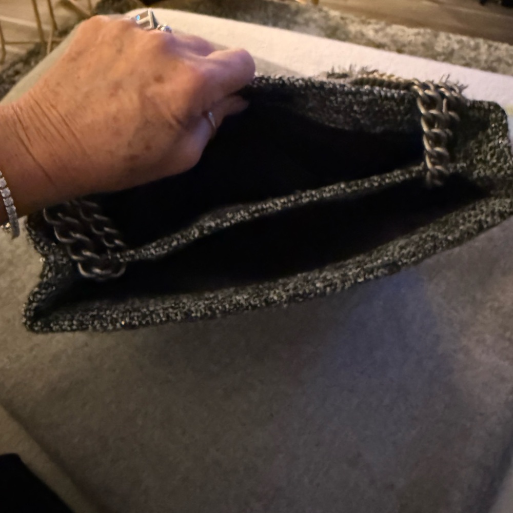 Kurt Geiger Chic Black Tweed Women's Bag - Picture 6 of 8